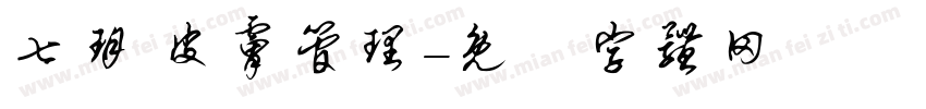 七玥 皮肤管理字体转换